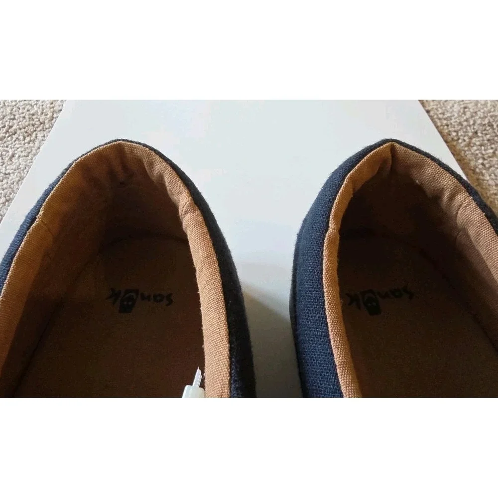 Sanuk Shoes Mens Size 11‎ Navy Canvas Lace Up Casual Sneakers SMF11194